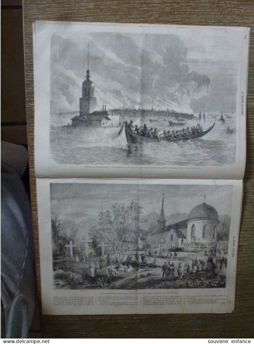 Le Monde Illustré Septembre 1865 Incendie De Constantinople Sainte SophiePrince Amédée De Savoie Gagny - Revues Anciennes - Avant 1900