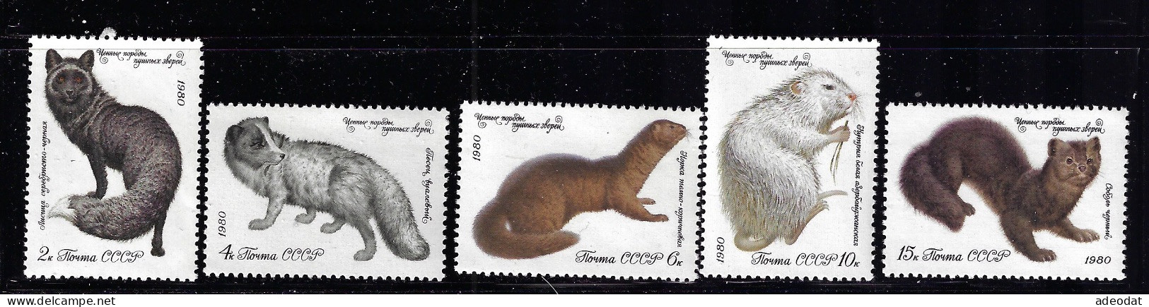 RUSSIA  1980  SCOTT 4838-4840 MNH - Unused Stamps
