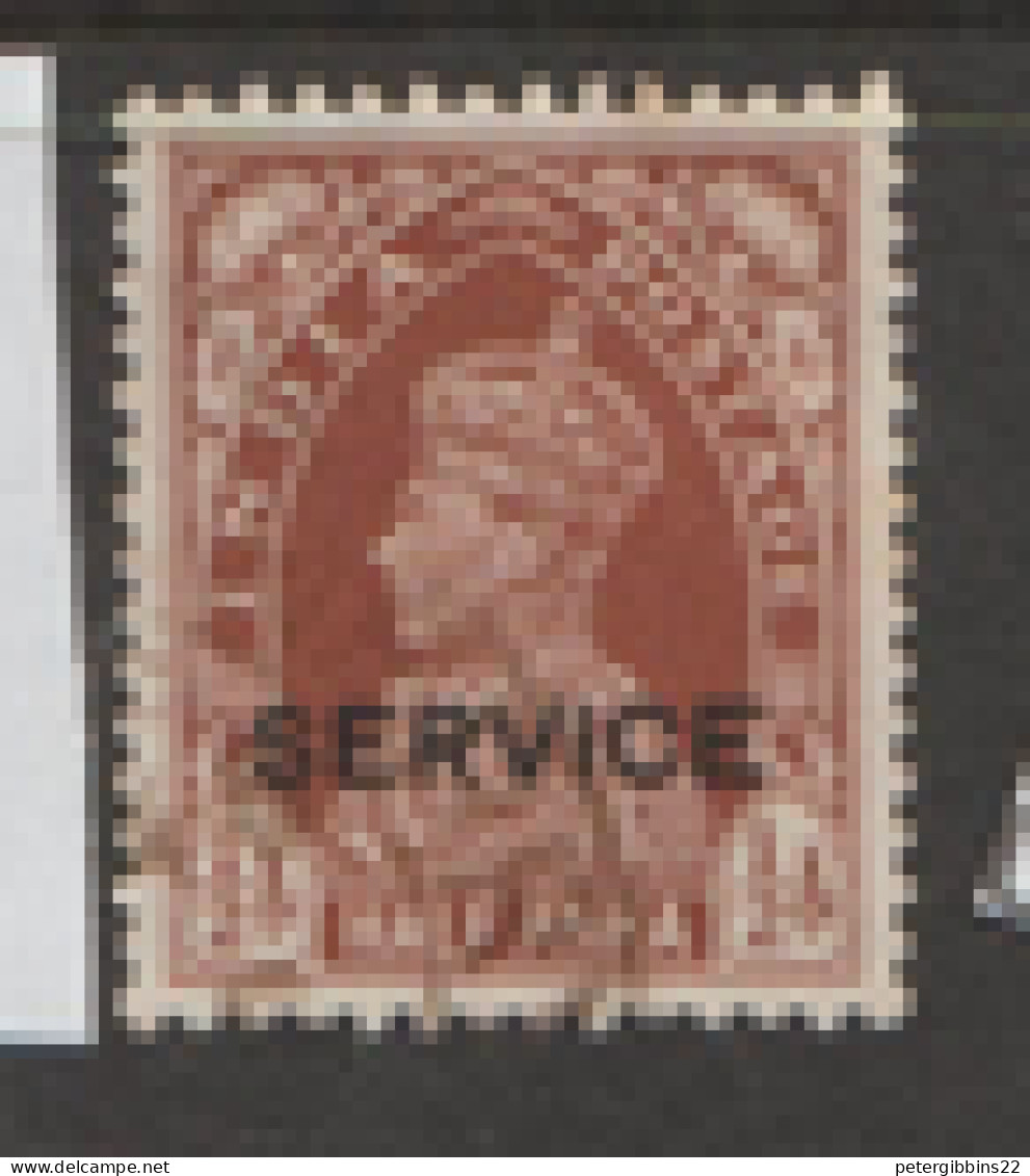 India  Service  1937 SG 0135 1/2sa   Fine Use - 1911-35  George V