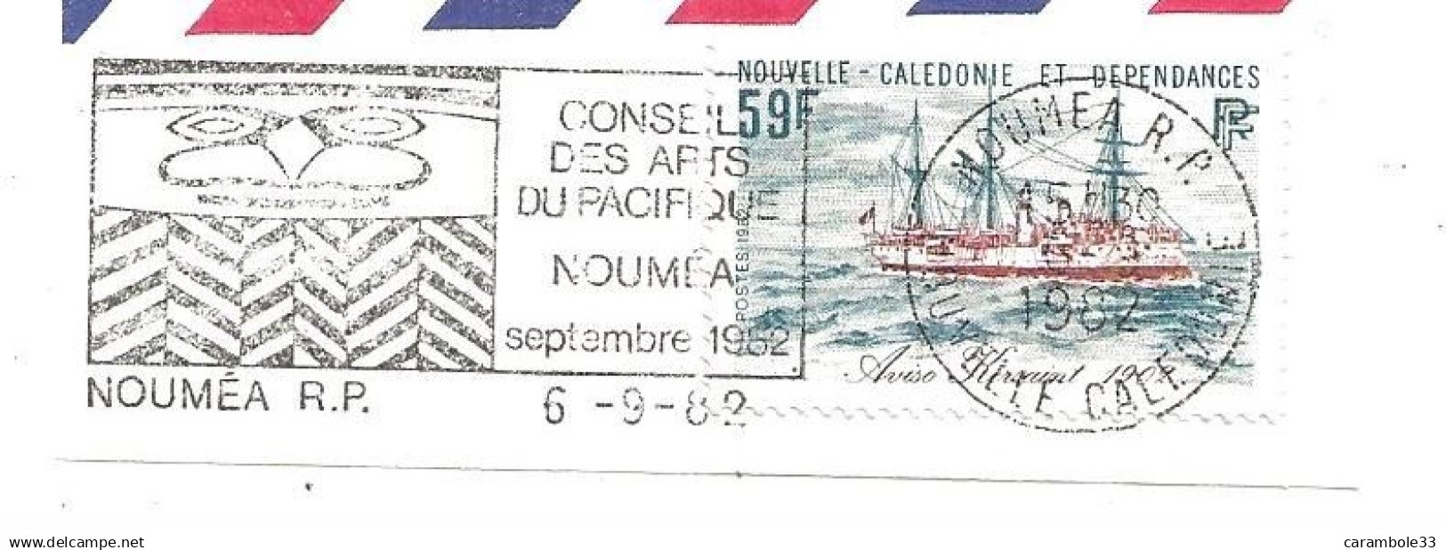 TIMBRE  NOUVELLE -CALECONIE  Oblitéré CONSEIL DES ARTS DU PACIFIQUE  Sept Dec 1982 (1494) - Used Stamps