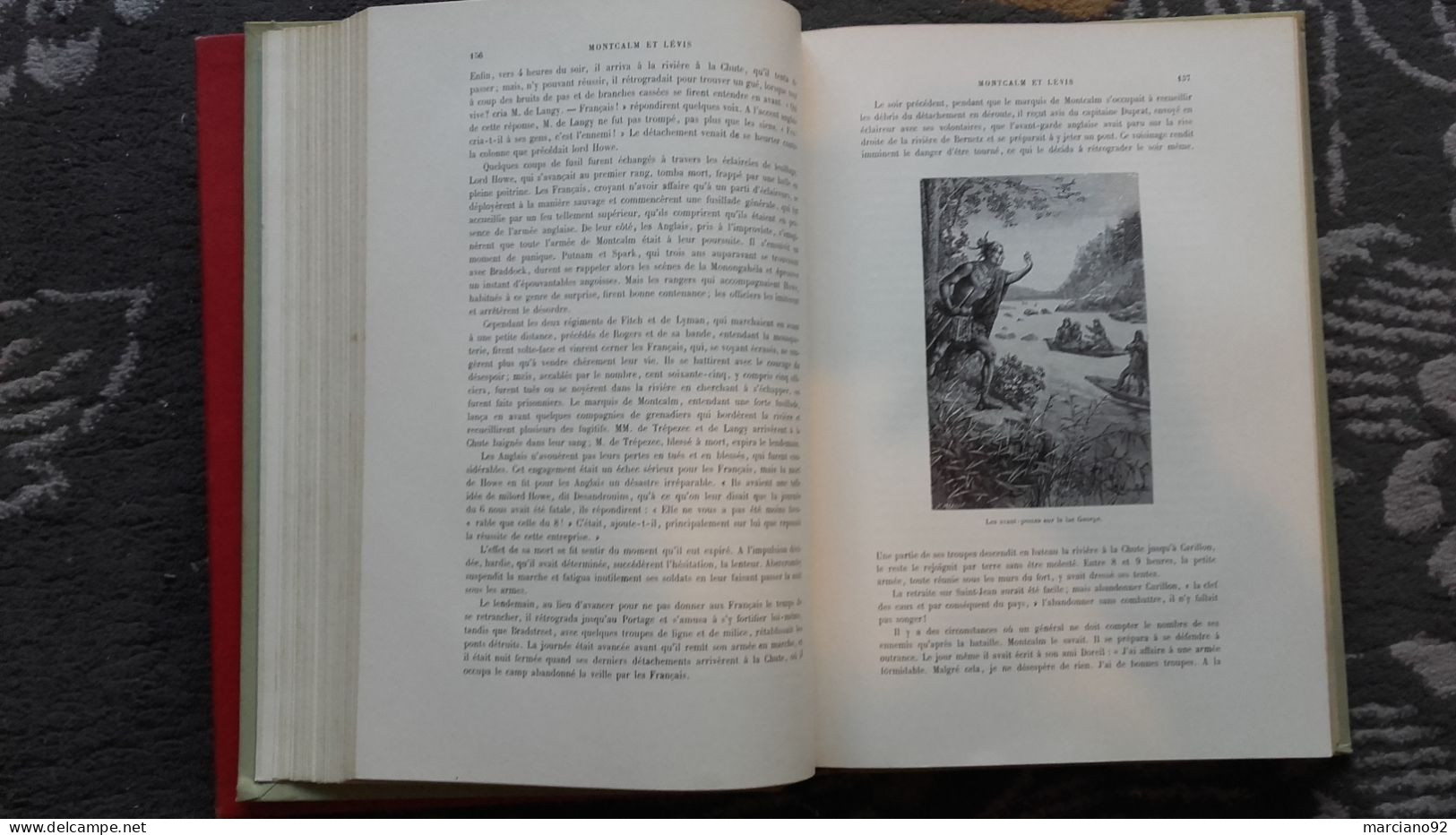 rare et ancien  livre : GUERRE DU CANADA 1756 - 1760 MONTCALM et LÈVIS - FRONTISPICE de MUCHA , 1931