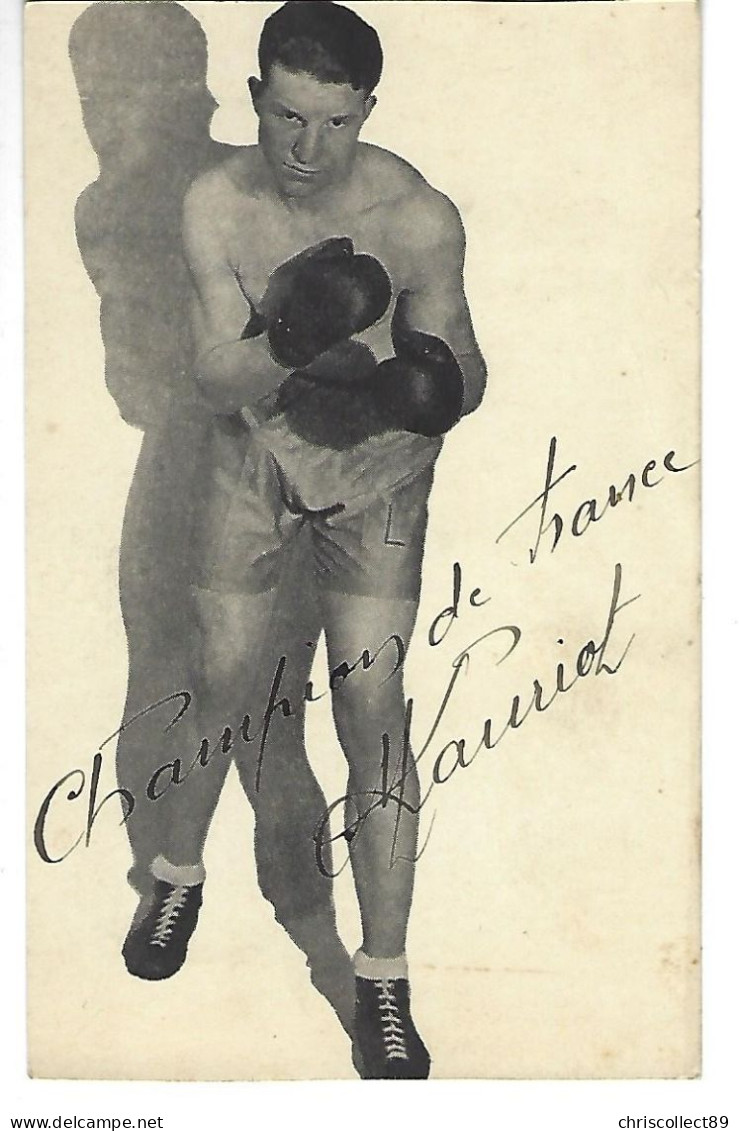 Carte Postale : Boxe Champion De France M.  Lauriot - Boxe