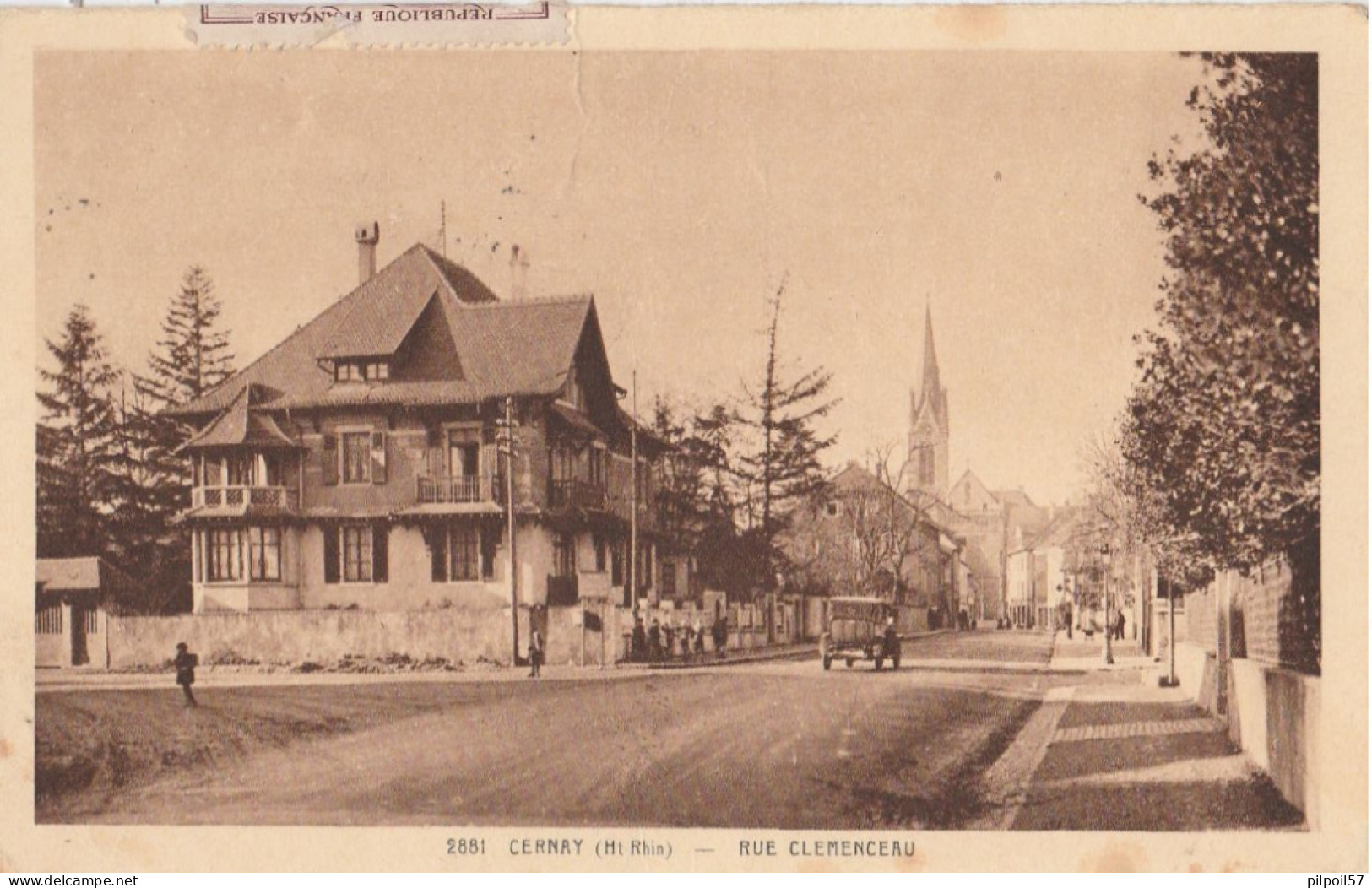 68 - CERNAY - Rue Clémenceau - Cernay