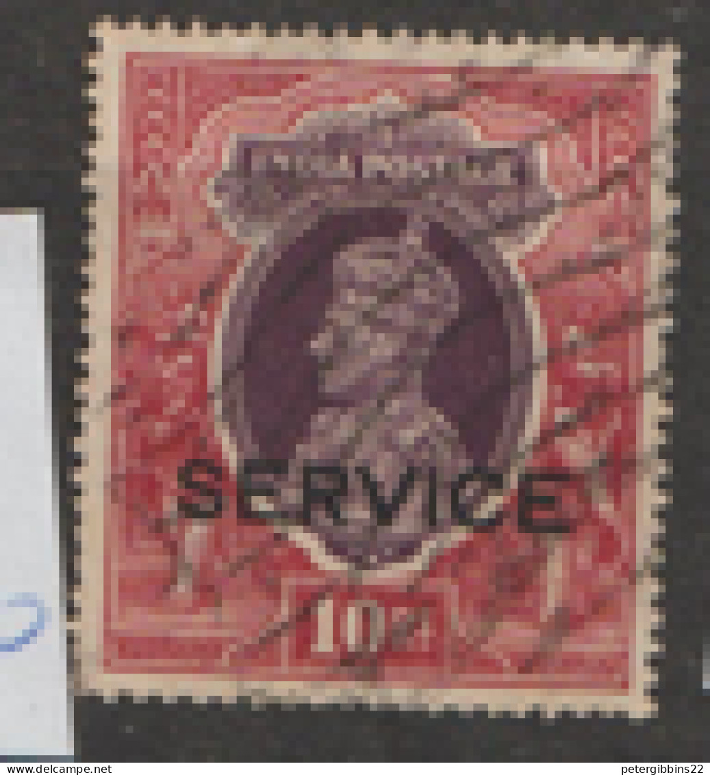 India  Service  1937 SG 0141   10Rs   Fine Use - 1936-47 King George VI