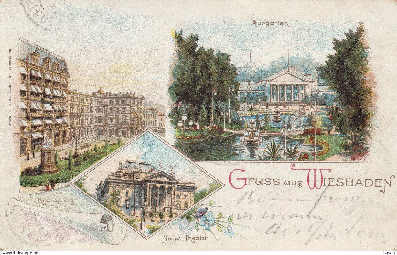 4930 44 Wiesbaden, Gruss Aus Wiesbaden. 1901.  - Wiesbaden