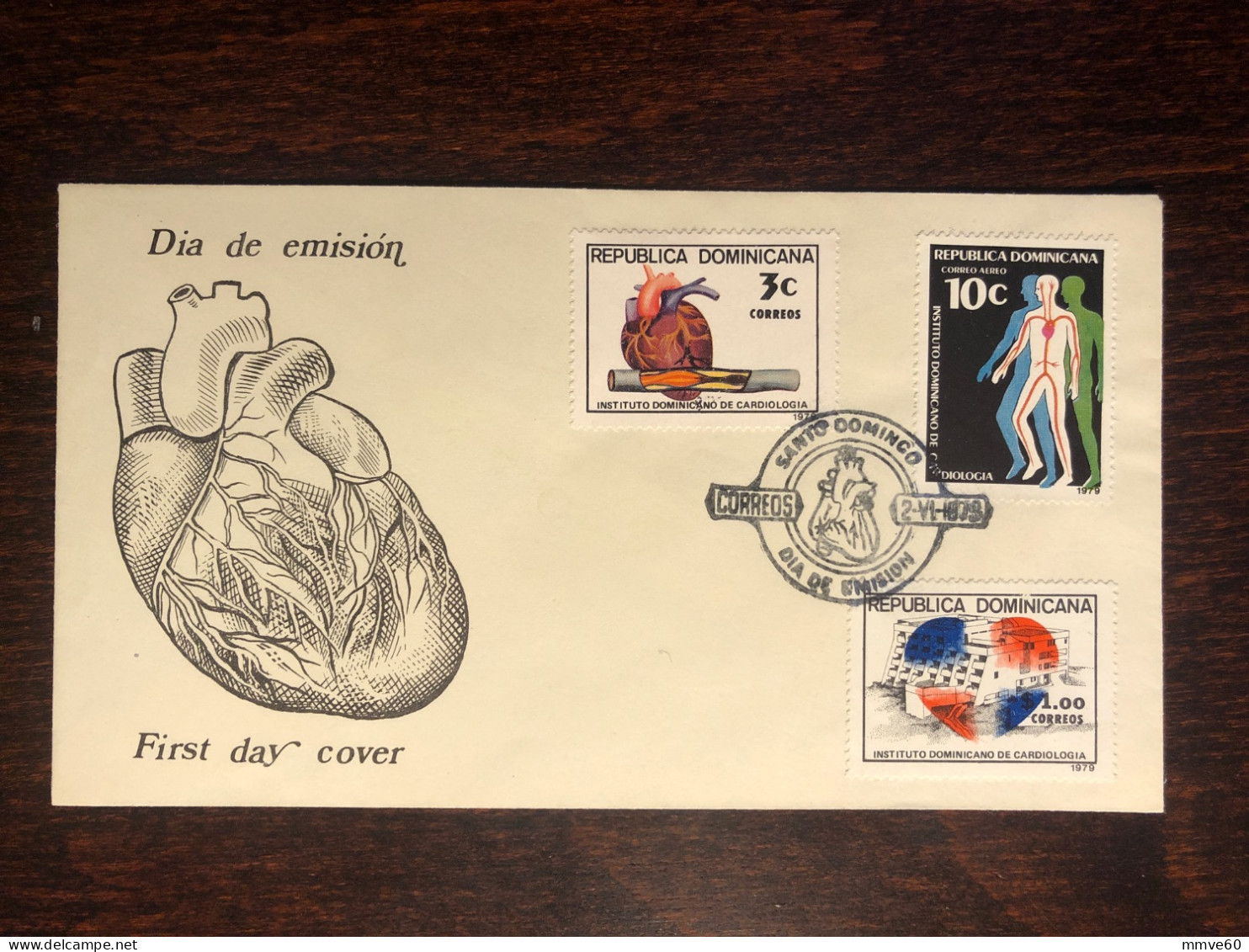 DOMINICAN FDC COVER 1979 YEAR  SMOKING TOBACCO HEALTH MEDICINE STAMPS - Dominikanische Rep.