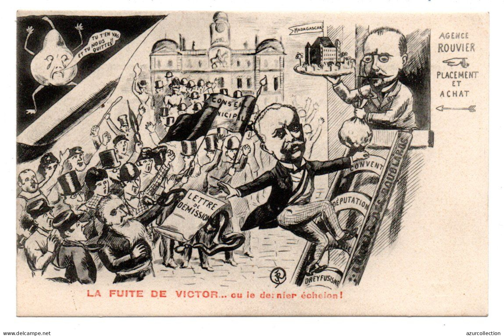 Agence Rouvier. La Fuite De Victor - Satirical