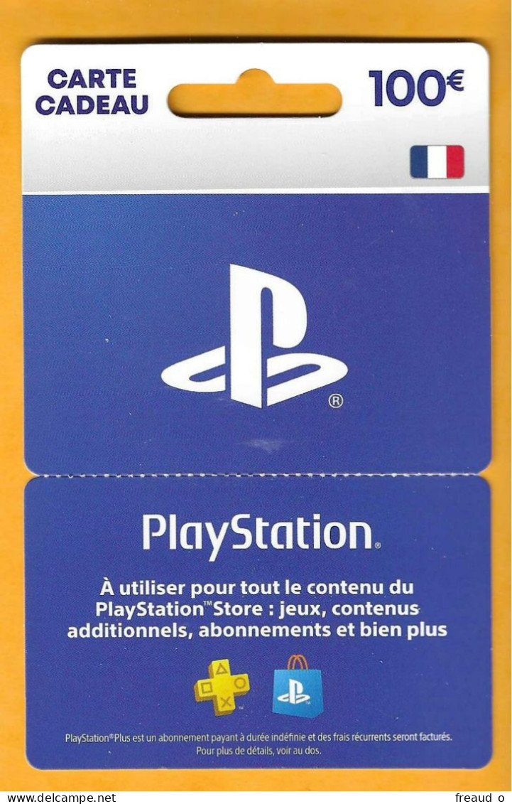 Carte Cadeau PLAYSTATION 100€ - - Gift Cards