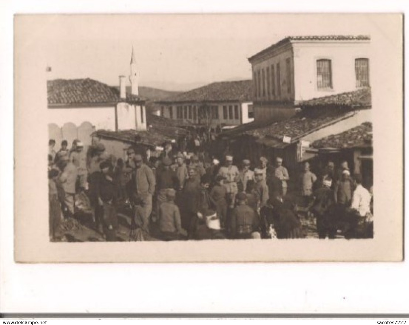 CARTE PHOTO SERBIE : Marché à NEGOTIN - - Serbien