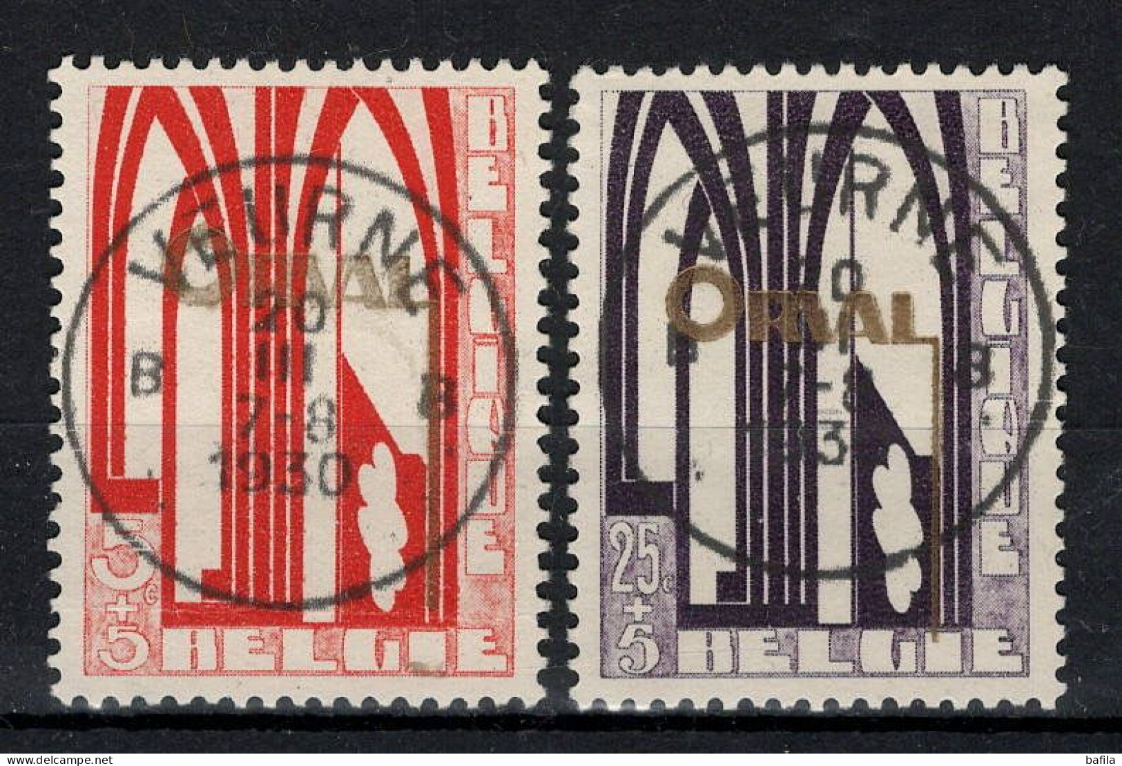 BELGIE: COB 258/259 GESTEMPELD. - Used Stamps