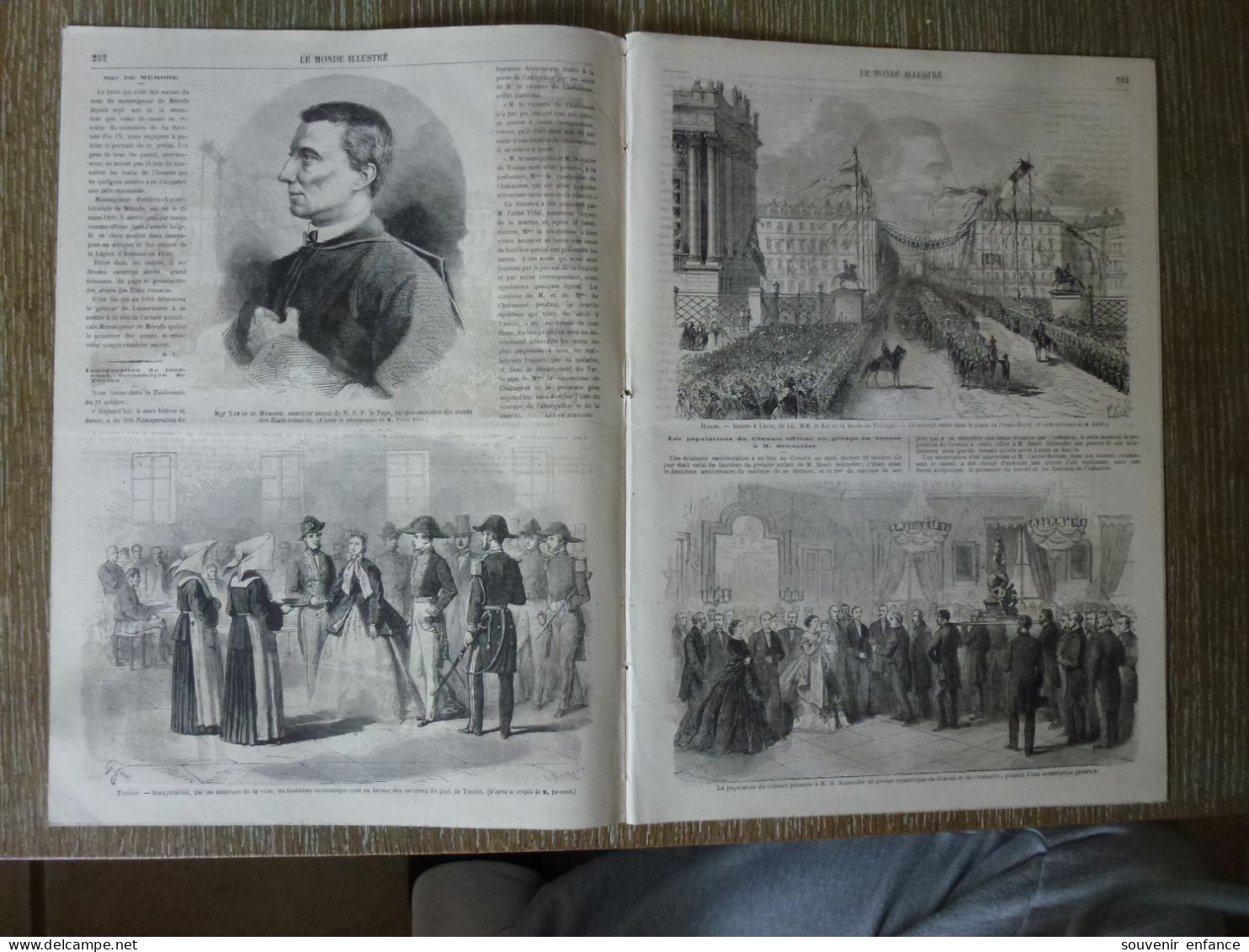 Le Monde Illustré Novembre 1865 Le Creusot Schneider Funérailles Palmerston - Magazines - Before 1900