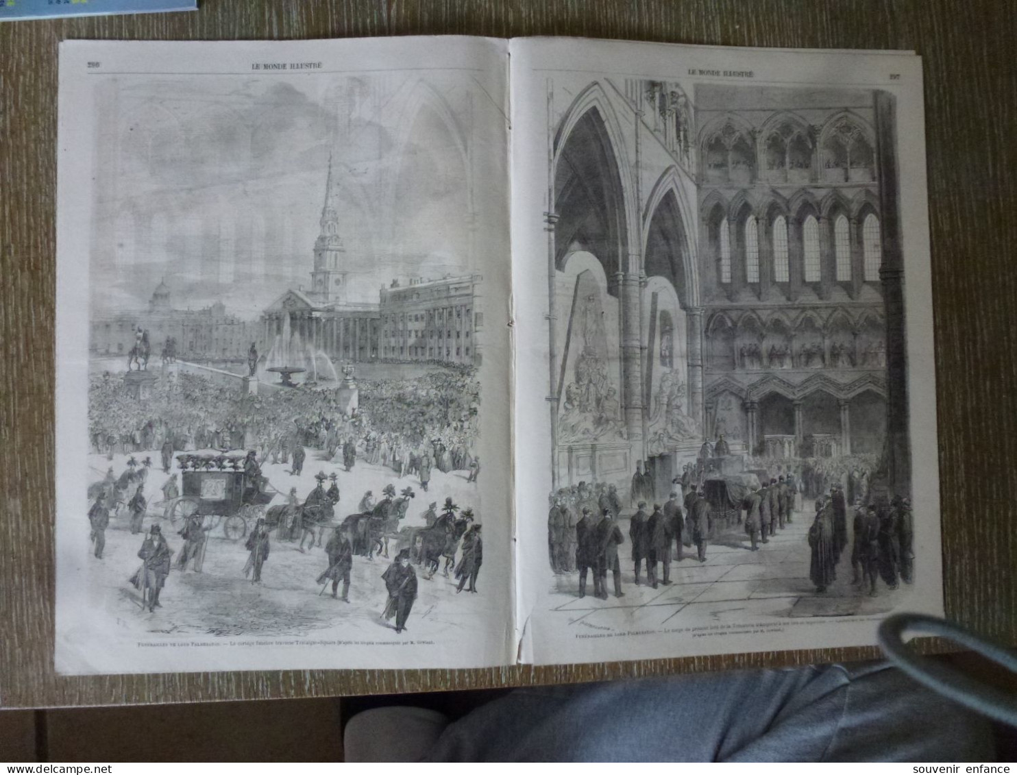 Le Monde Illustré Novembre 1865 Le Creusot Schneider Funérailles Palmerston - Revues Anciennes - Avant 1900