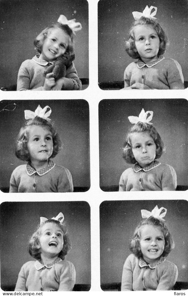 "Polyfotos,1948" Photography System, Miniature Pictures, Natural Characteristic Portraits, Children [CPM Nostalgia Card] - Groupes D'enfants & Familles