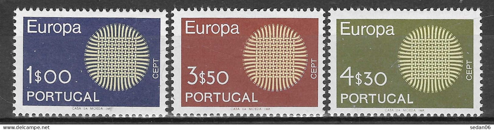 PORTUGAL N°1073/1075* (europa 1970) - COTE 24.00 € - 1970
