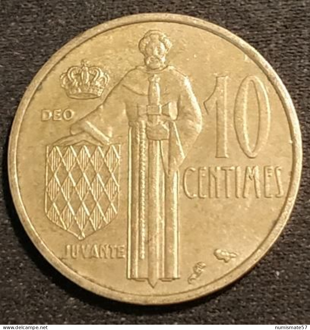 MONACO - 10 CENTIMES 1962 - Rainier III - KM 142 - 1960-2001 Neue Francs