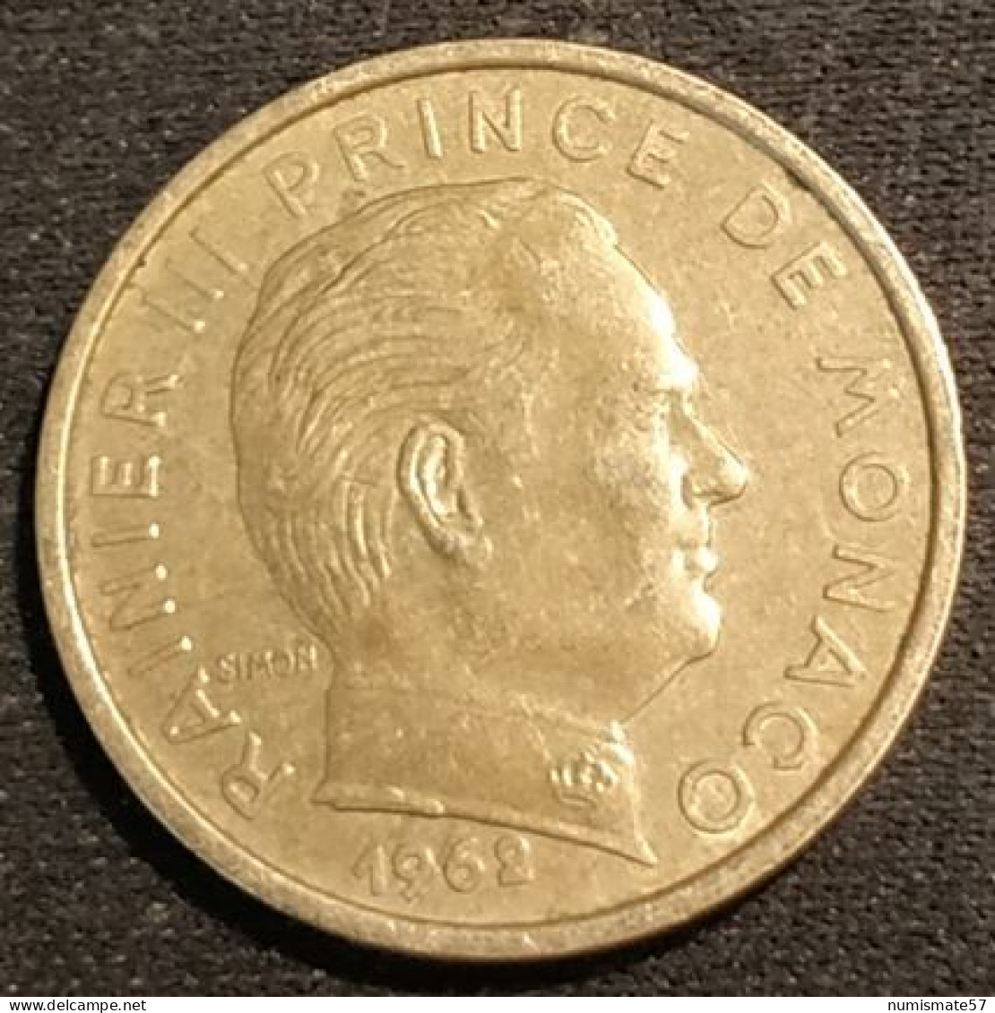 MONACO - 10 CENTIMES 1962 - Rainier III - KM 142 - 1960-2001 Francos Nuevos