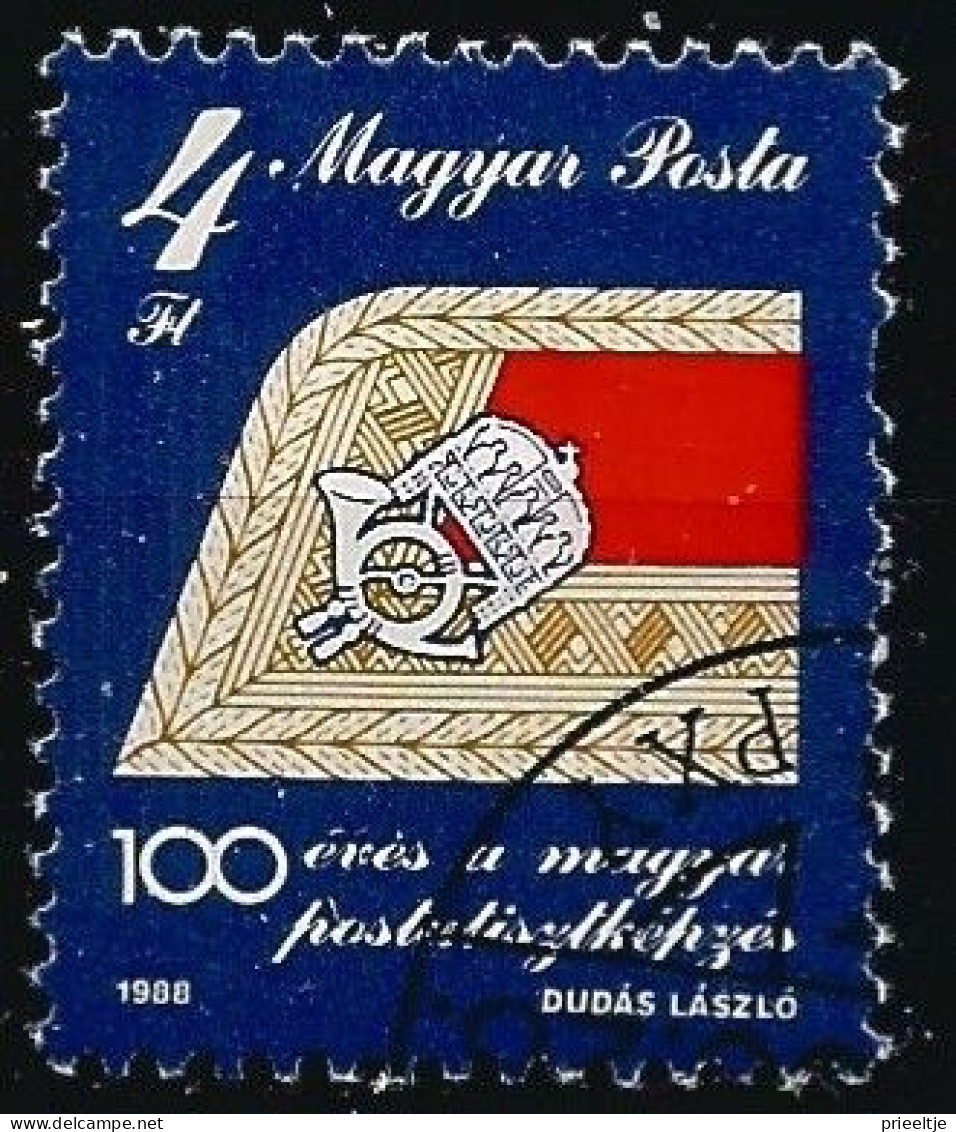 Hungary 1988 Postal Agents Centenary Y.T. 3183 (0) - Used Stamps