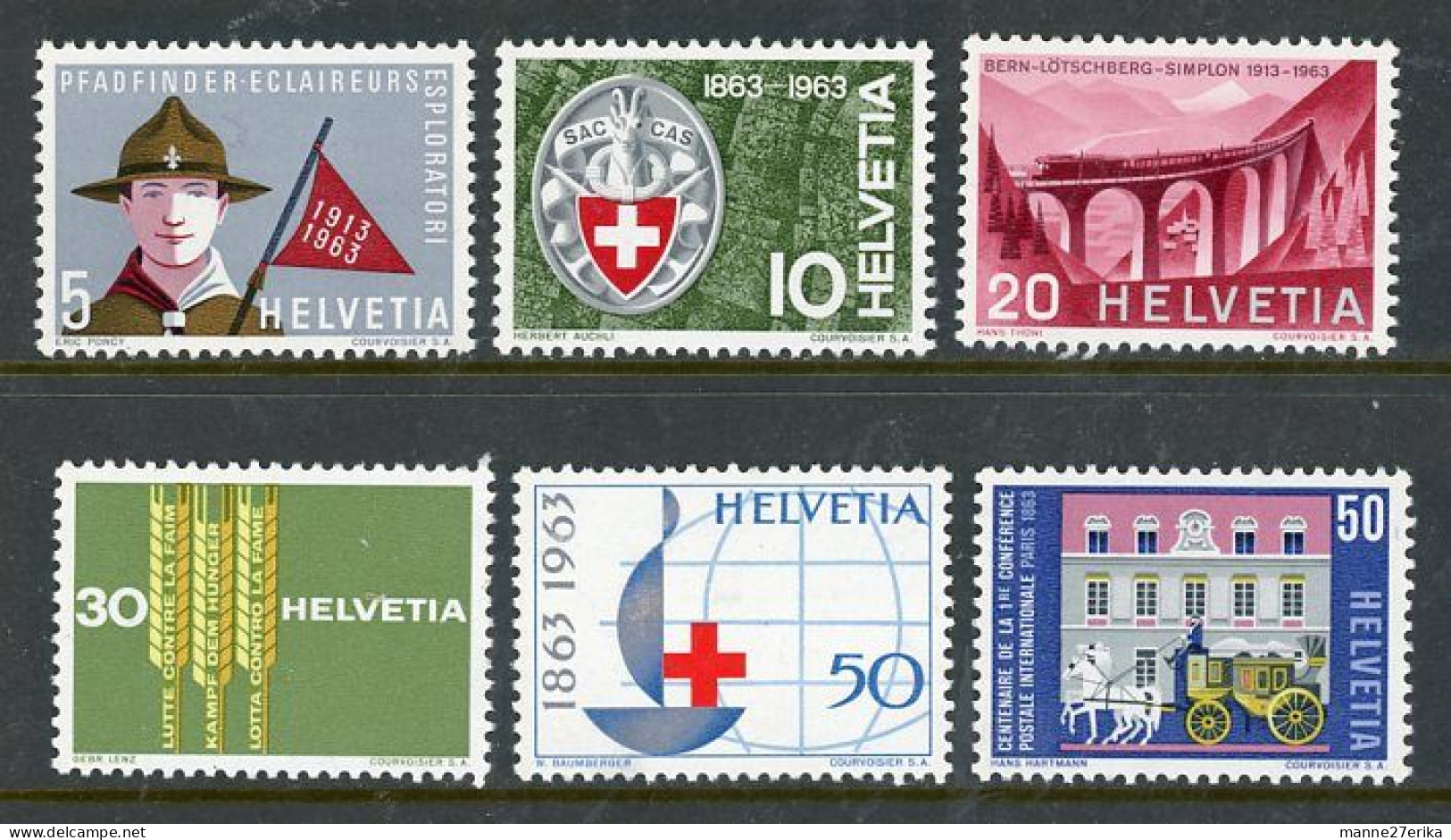 -Switzerland MH 1963 - Unused Stamps