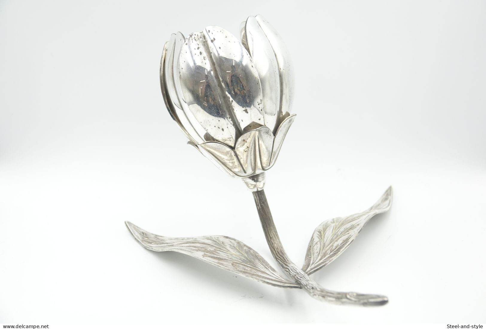 Design : SILVERWARE : Silver Plated Ashtray Flower - Design : Meneses - Made In Spain - 1960 - 70 's - Altri & Non Classificati