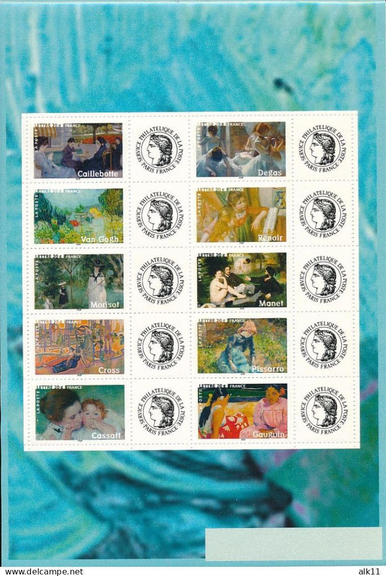 France 2006 - F3866A Bloc Feuillet Les Impressionnistes Personnalisé Avec Logo Cérès - Neuf - Unused Stamps