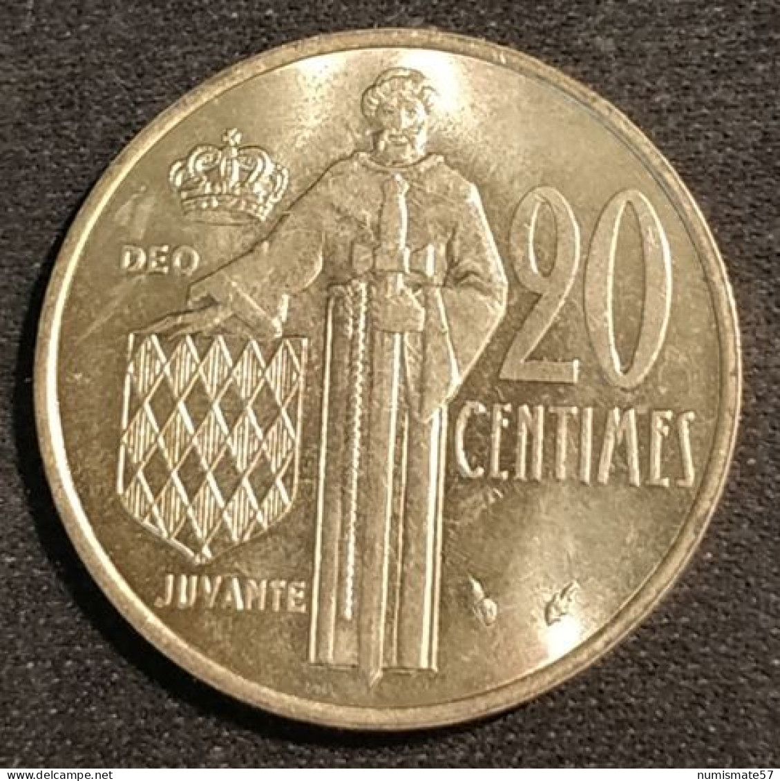 Pas Courant - MONACO - 20 CENTIMES 1976 - Rainier III - KM 143 - 1960-2001 Neue Francs