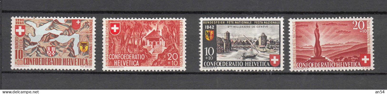 1941/42/43  PP  N° B13 à B21    NEUFS**   COTE 10.00   CATALOGUE   SBK - Ungebraucht