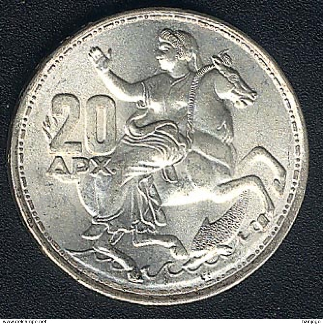 Griechenland, 20 Drachmai 1960, Silber, UNC - Grecia