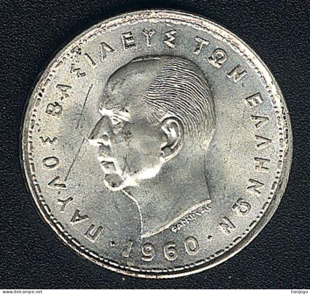 Griechenland, 20 Drachmai 1960, Silber, UNC - Grecia