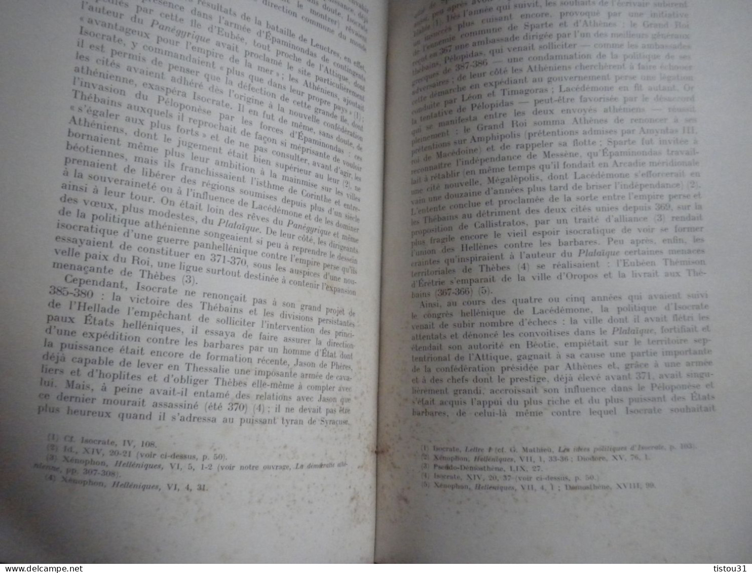 Paul Cloché, Isocrate Et Son Temps, 1963 - Psychologie/Philosophie