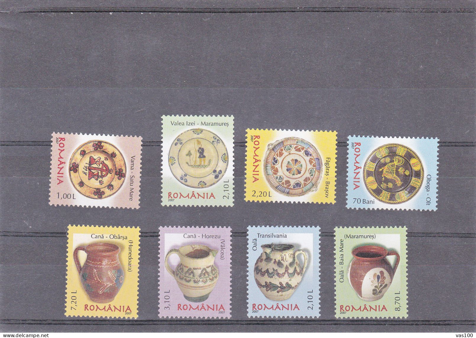 CERAMIC 2007 FULL SET X2,MNH ROMANIA - Unused Stamps