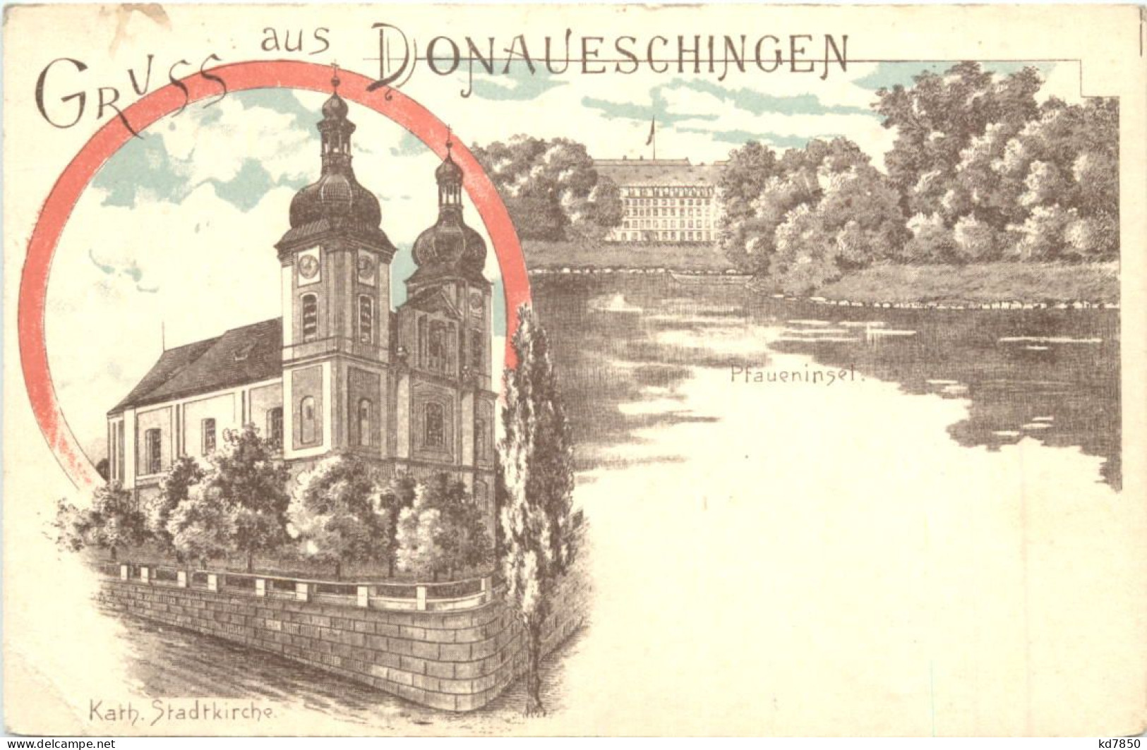 Gruss Aus Donaueschingen - Litho - Donaueschingen