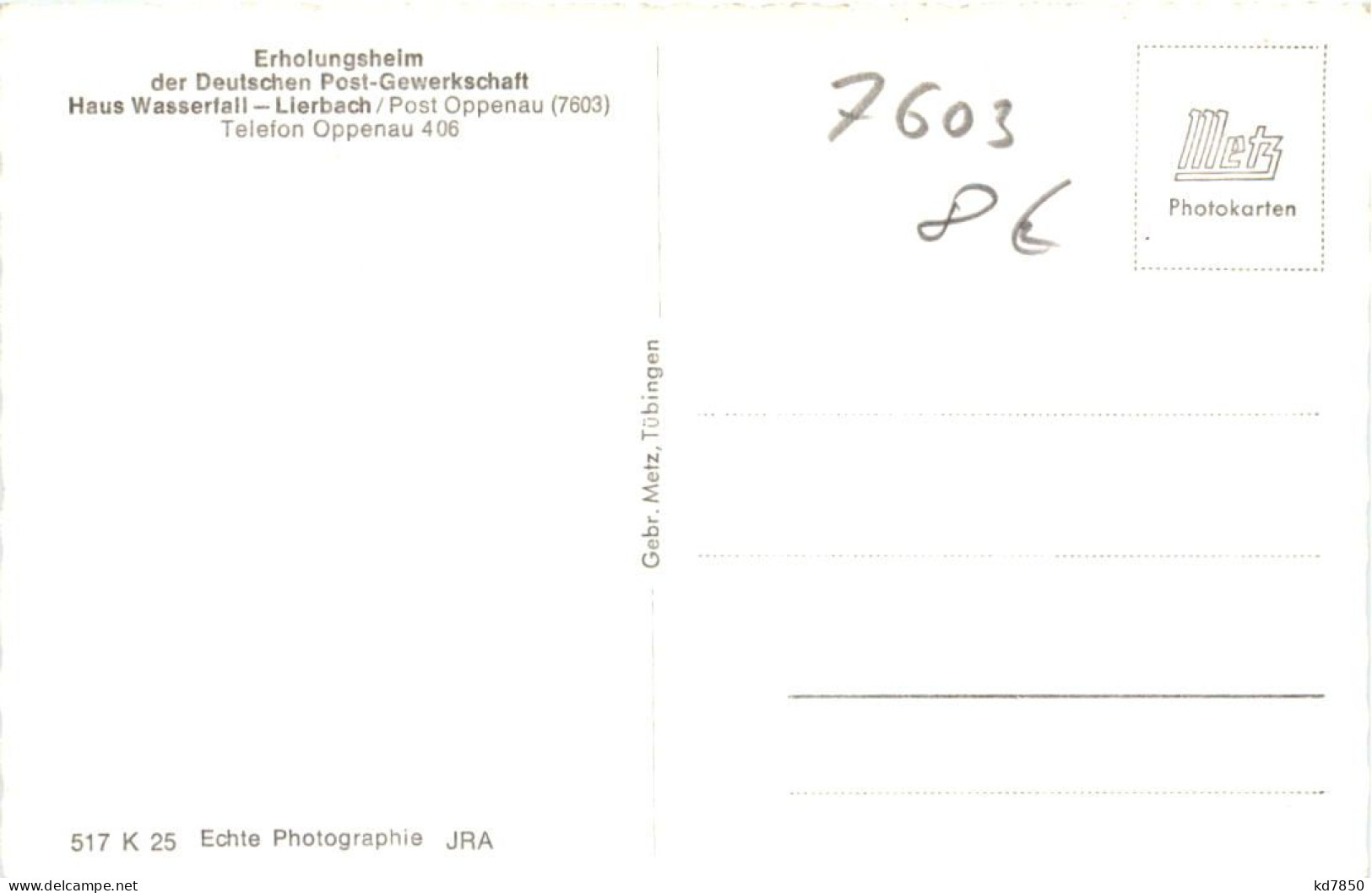 Lierbach - Erholungsheim Der Deutschen Post Gewerkschaft - Oppenau - Oppenau