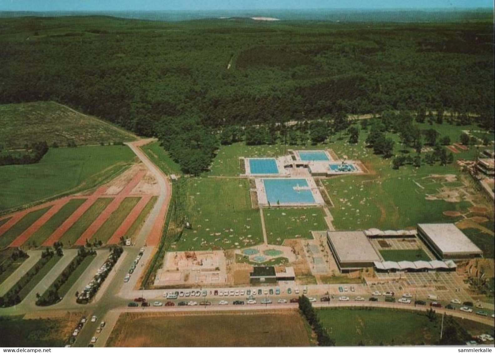 63327 - Oer-Erkenschwick - Freizeitstätte Stimbergpark, Luftbild - 1973 - Recklinghausen