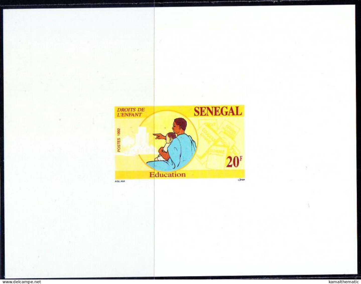 Senegal 1992 MNH Delux Sheet, Rights Of The Child, Child Education - Andere & Zonder Classificatie