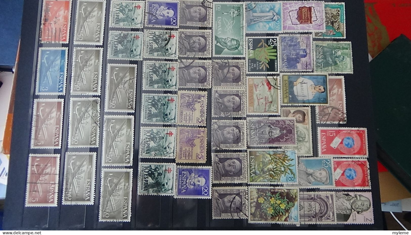 AZ136 Bel Ensemble De Timbres Oblitérés D'Espagne + Plaquette De Timbres ** De France.  A Saisir !!! - Collezioni (in Album)