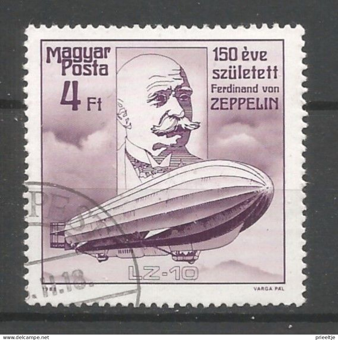 Hungary 1988 Zeppelin Y.T. 3148 (0) - Oblitérés