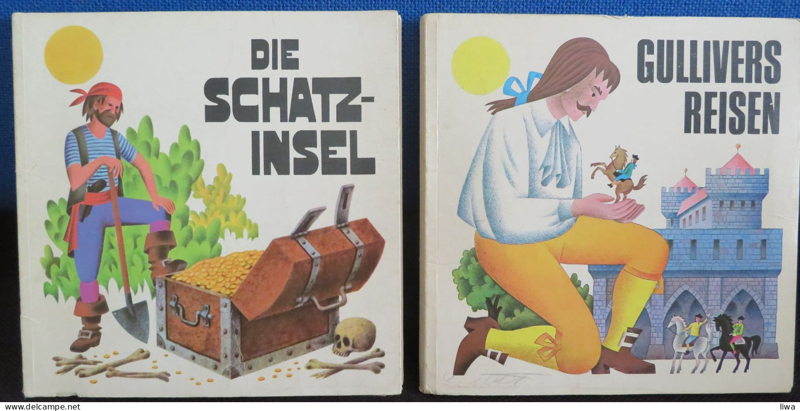 Die Schatzinsel  /   Gullivers Reisen – J. Pavlin  -  Pop-up Boekjes - Livres D'images