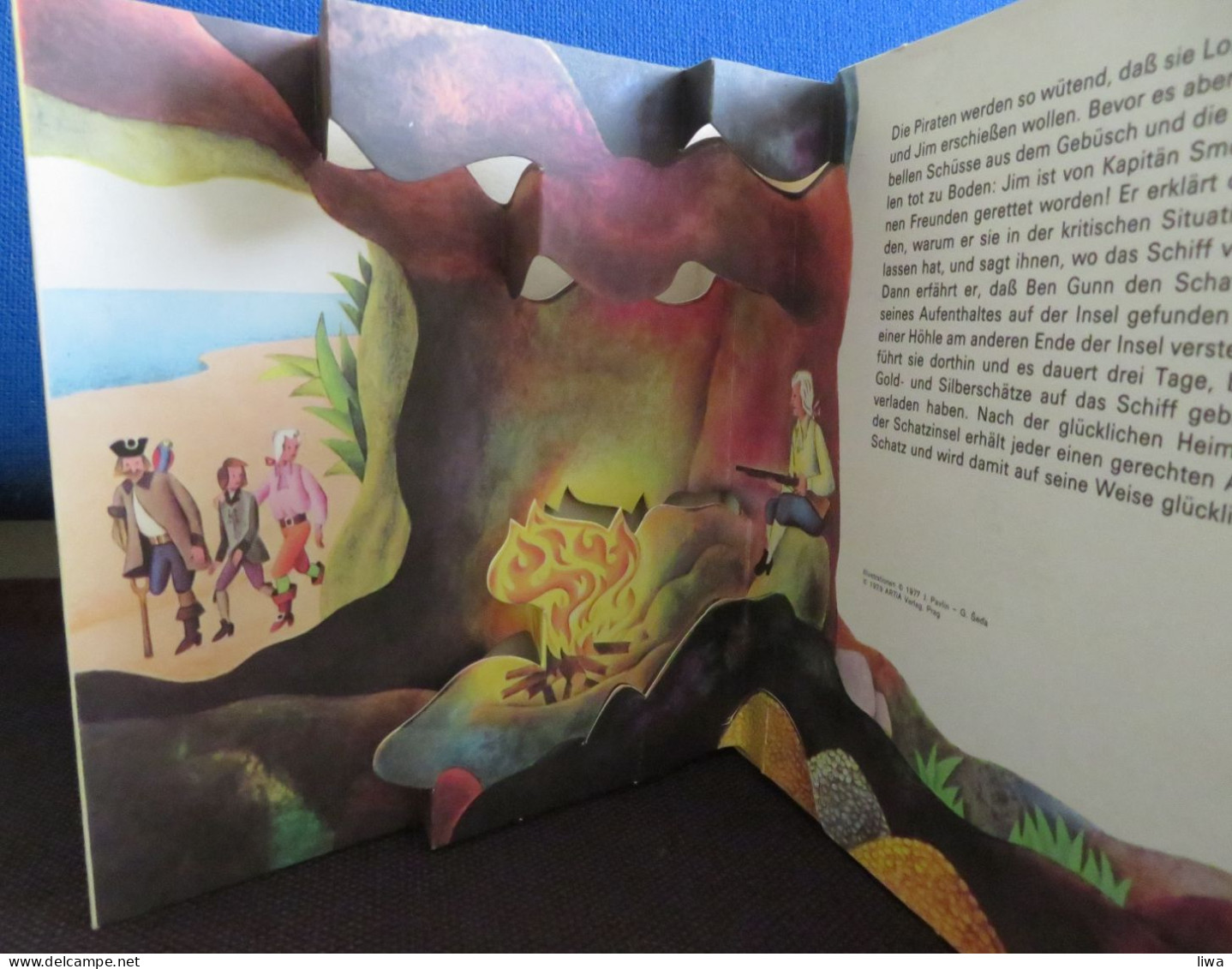 Die Schatzinsel  /   Gullivers Reisen – J. Pavlin  -  Pop-up Boekjes - Picture Book