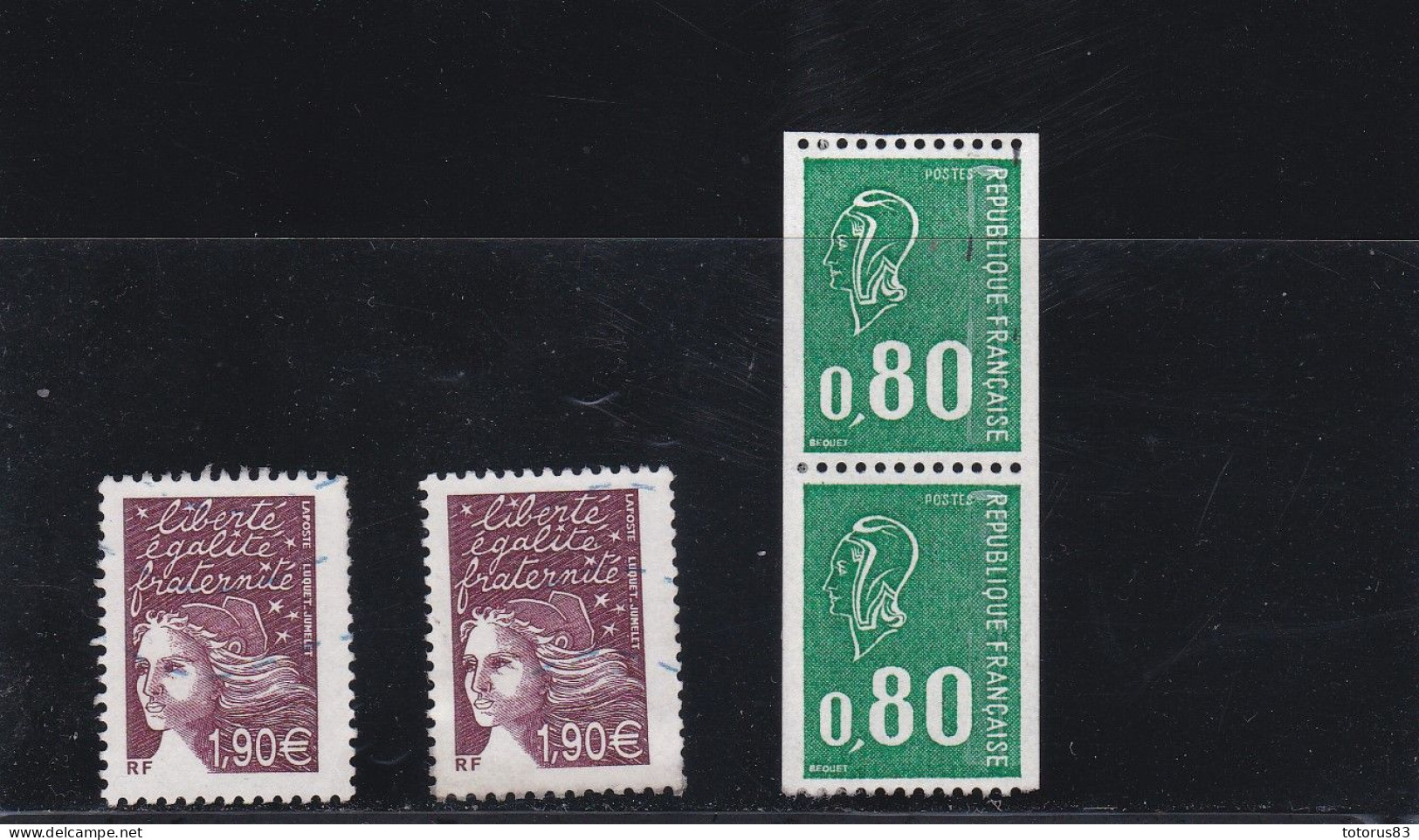 Timbre France Marianne 1893x2 & 3575x2 Oblitérés * - Oblitérés