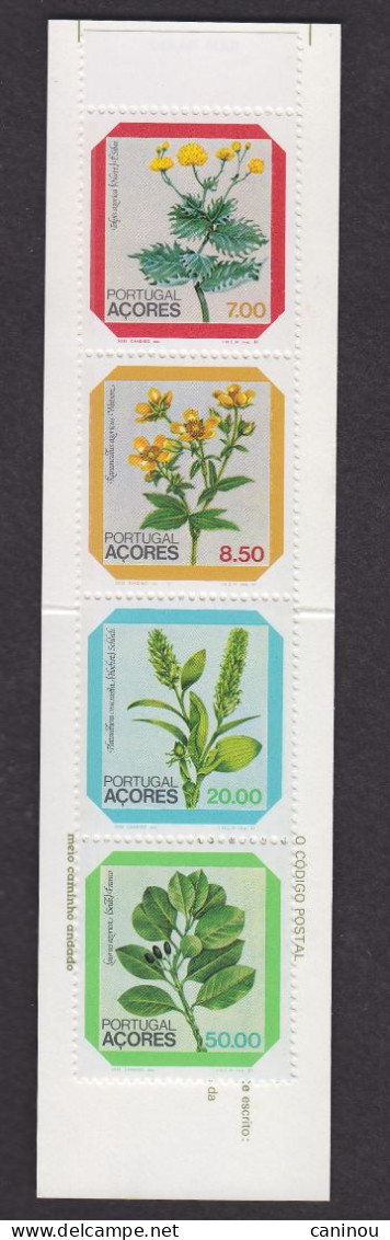 PORTUGAL ACORES CARNET FLEURS MOULINS 1981 Y & T C334 NEUF SANS CHARNIERE - Azores