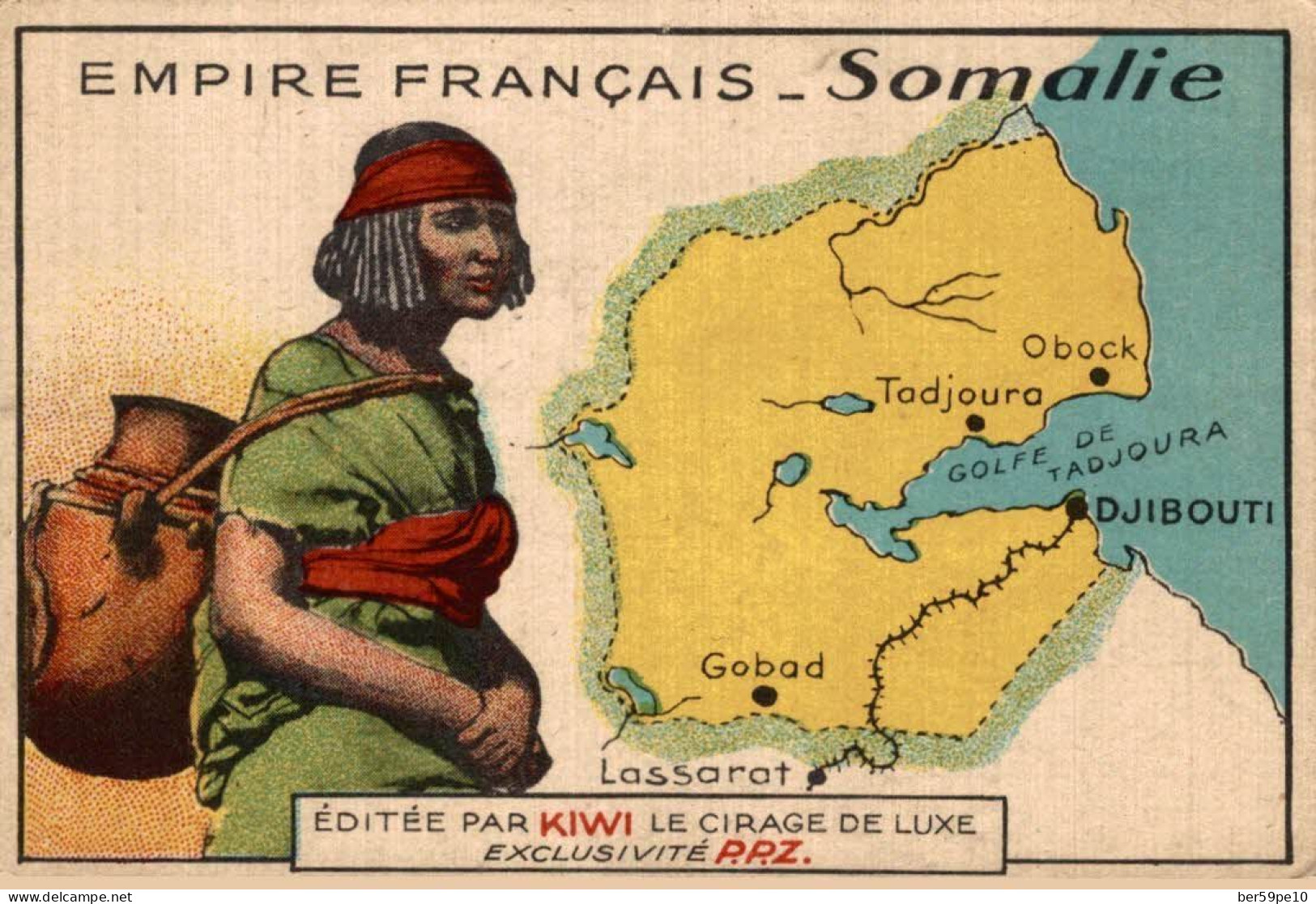 CHROMO KIWI LE CIRAGE DE LUXE EXCLUSIVITE P.P.Z. EMPIRE FRANCAIS SOMALIE - Otros & Sin Clasificación