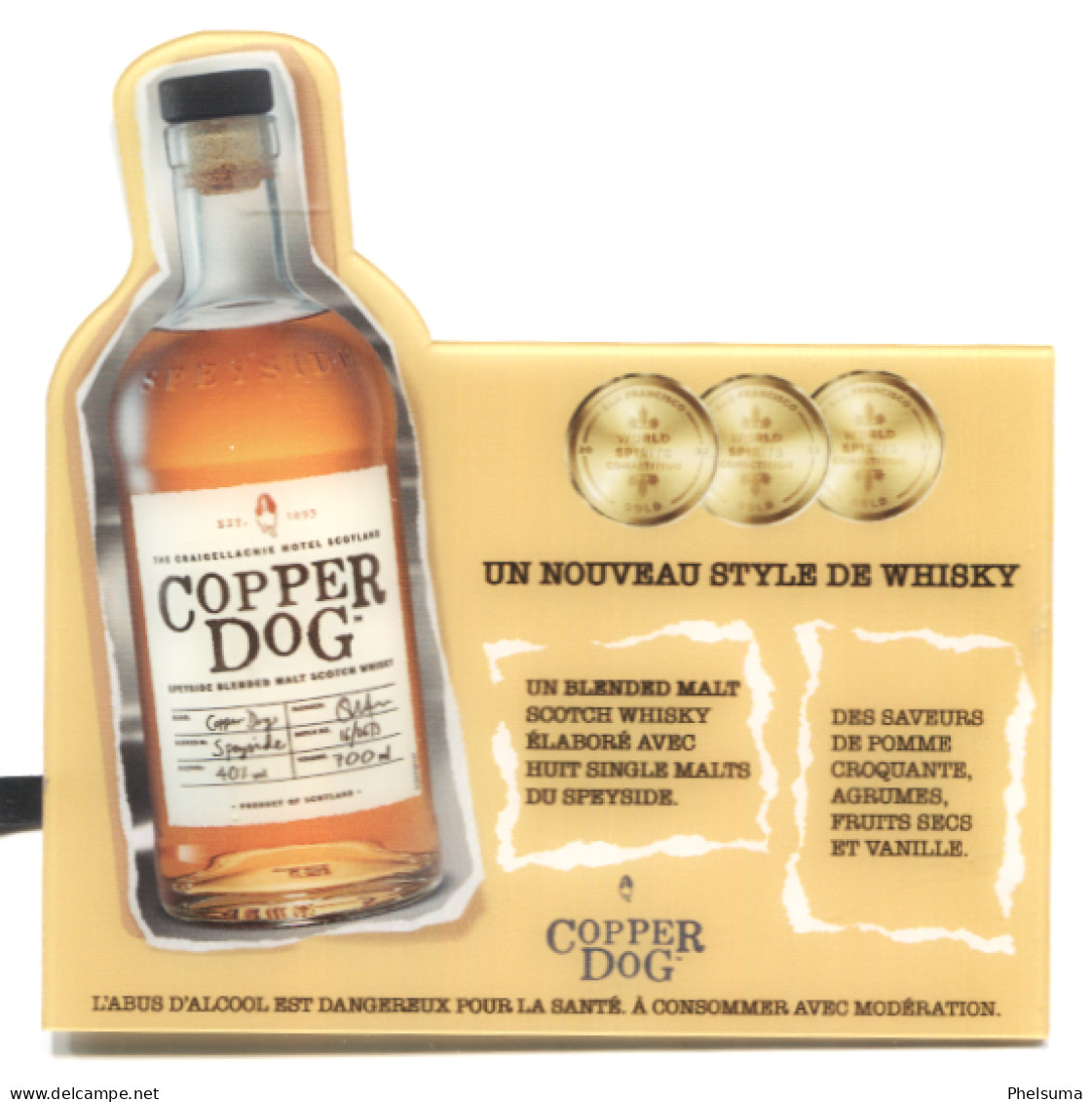 LA REUNION - Balise De Produit / Gondole WHISKY - COOPER DOG - Manifesti