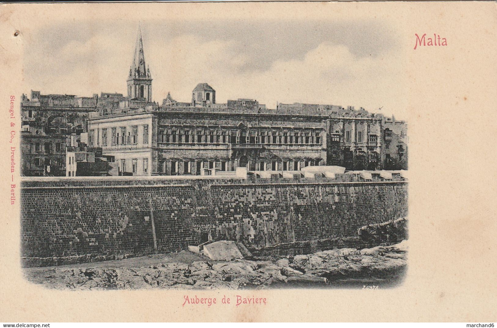 Malta Auberge De Bavière édition Stengel & Co Dresden - Malta