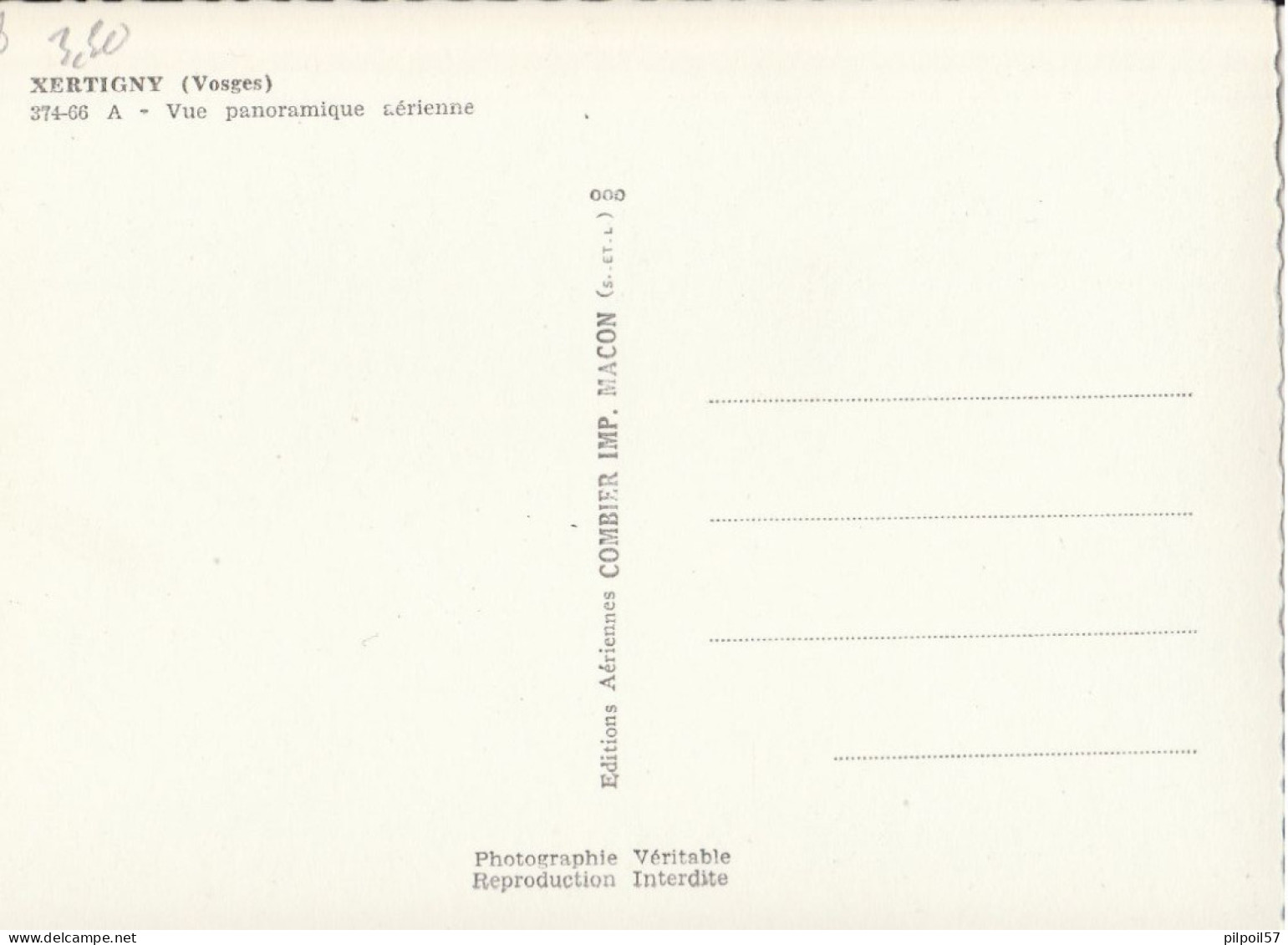 88 - XERTIGNY - Vue Panoramique Aérienne  (CPSM 10,5X15) - Xertigny