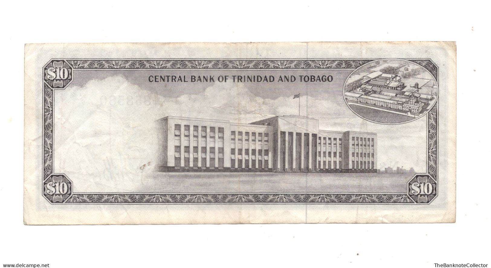 Trinidad And Tobago 10 Dollars 1964 QEII P-28 Crisp Very Fine *Scarce* - Trindad & Tobago
