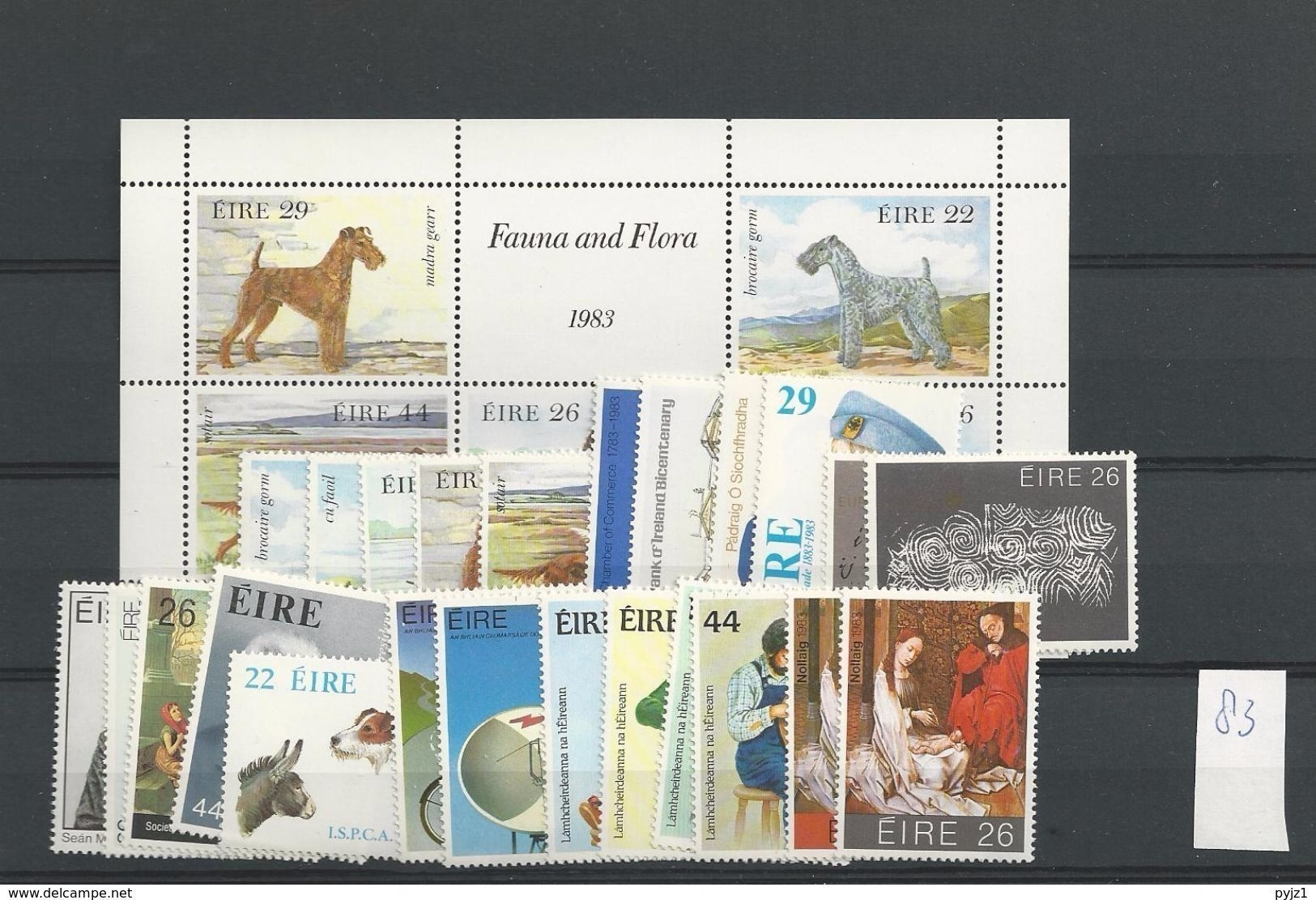 1983 MNH Ireland, Eire Year Collection, Postfris - Volledig Jaar