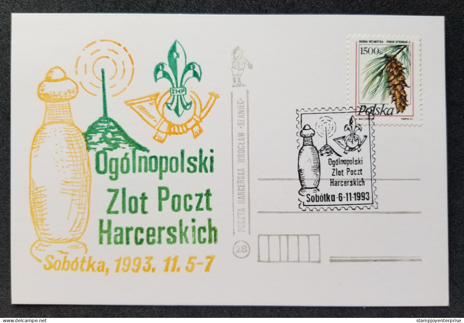Poland Polish Scouting & Guiding Association ZHP 1993 Scout (FDC) *card - Brieven En Documenten