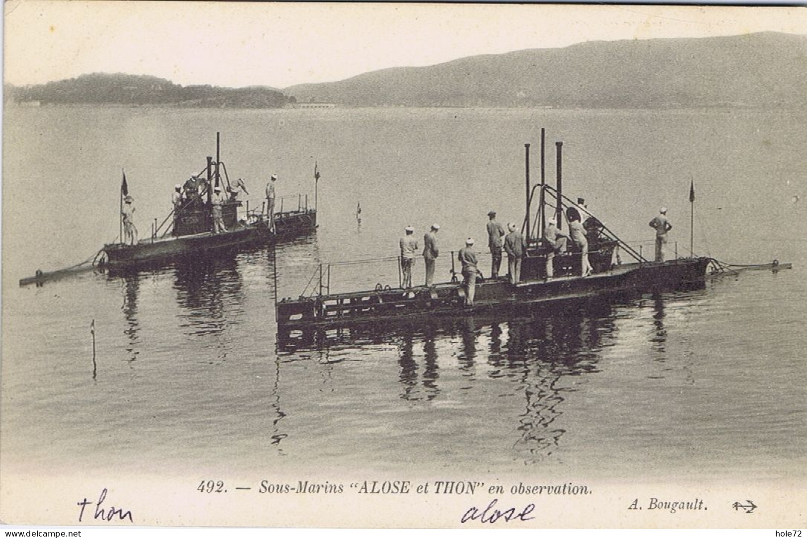 Sous-marins "Alose" Et "Thon" En Observation - Submarines