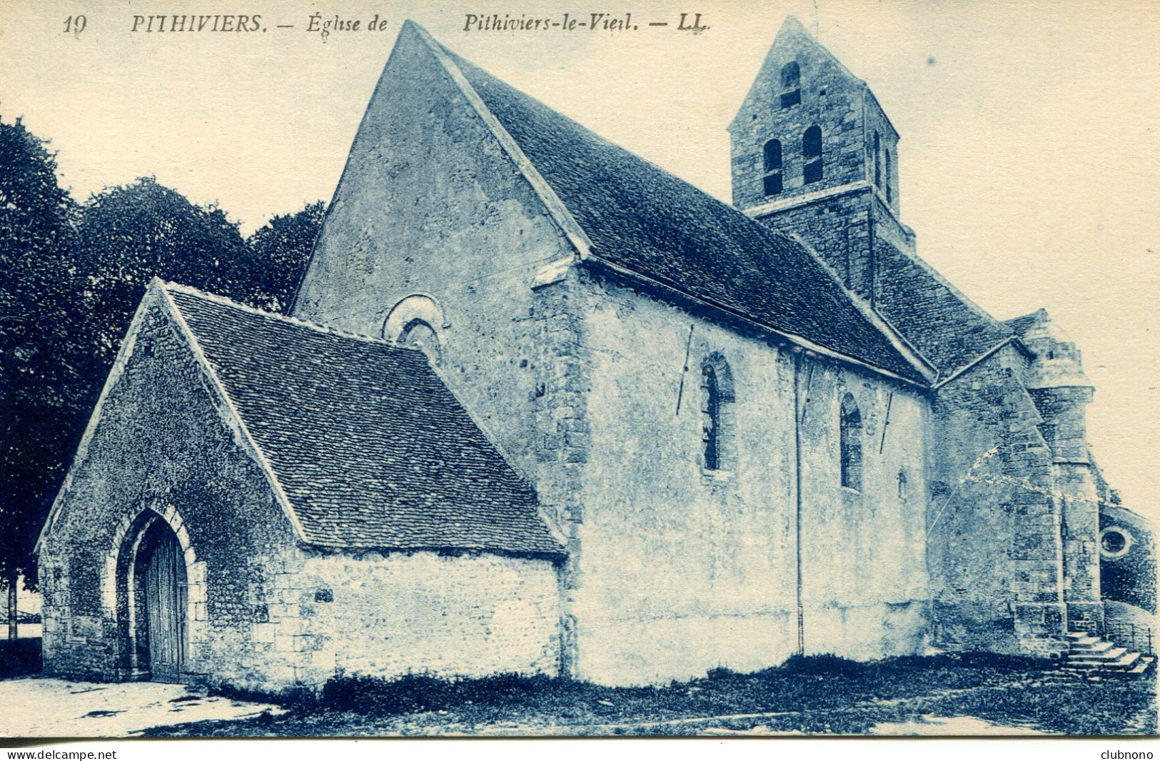 CPA -  PITHIVIERS - EGLISE DE PITHIVIERS-LE-VIEIL (IMPECCABLE) - Pithiviers