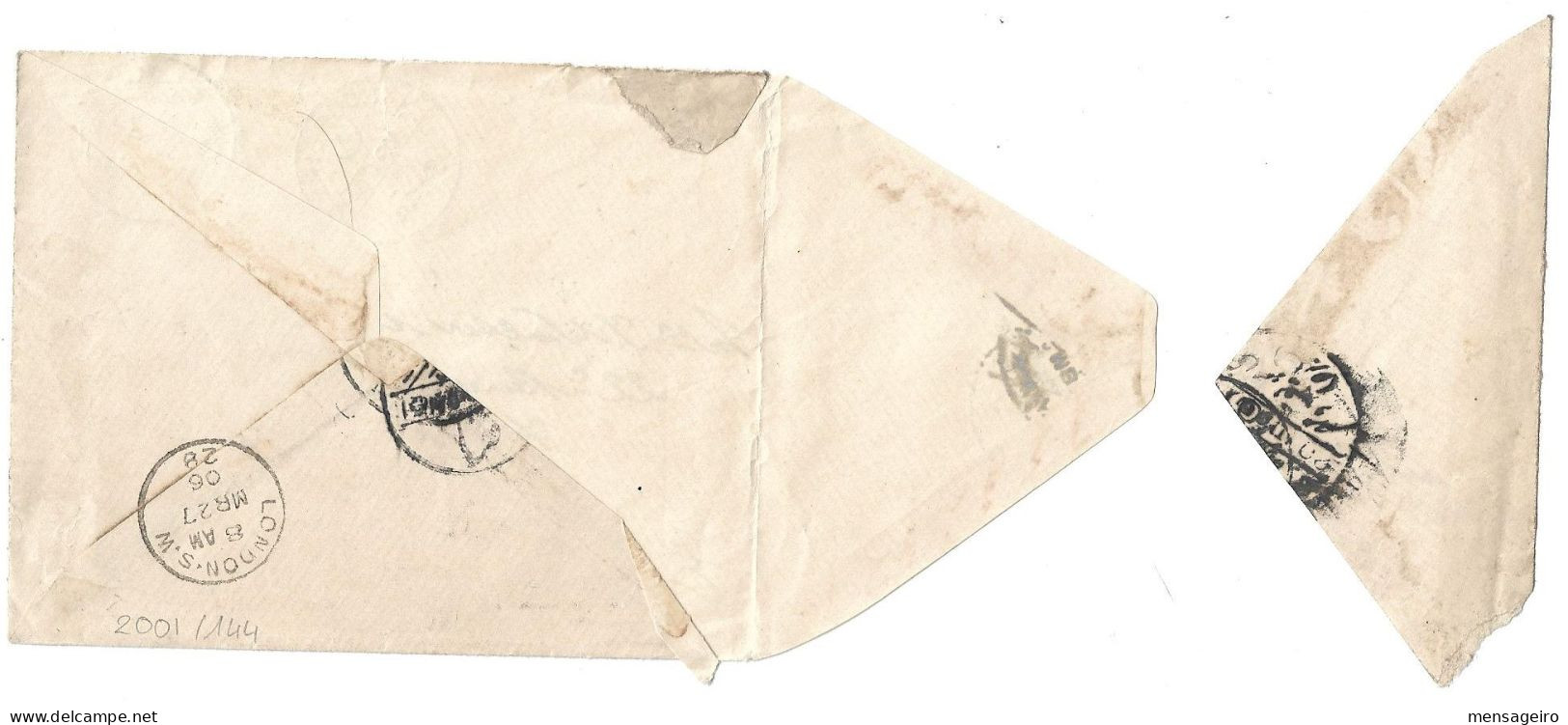 (C04) - COVER WITH 5M. STAMP KOSSEIR ( +STAR & CRESCENT) => UK 1906 - 1866-1914 Khedivato De Egipto